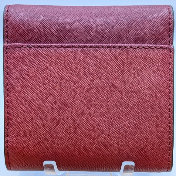 Michael Kors Leather Jet Set Travel Small Leather Wallet Carryall GUC - Picture 4 of 11